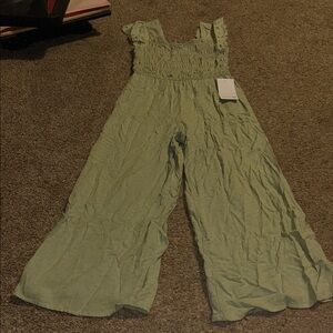 Eyeshadow Light Green Kids Jumpsuit